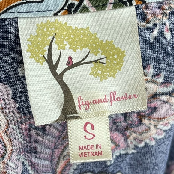 Fig and flower size small multi print paisley tunic - Picture 4 of 5